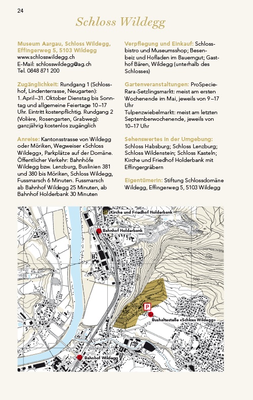 Schlossgärten zwischen Aare und Seetal. Ausflüge in den Alten Aargau