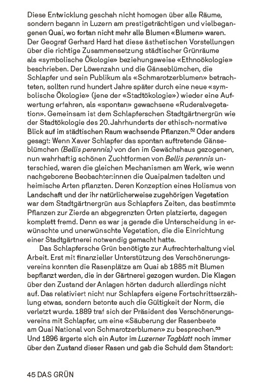 Das Grün. Der See. Die Gärten