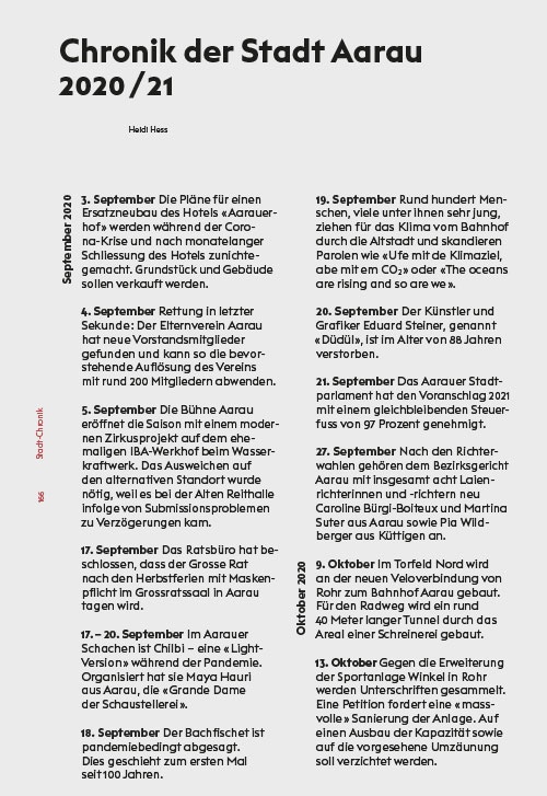 Aarauer Neujahrsblätter 2022