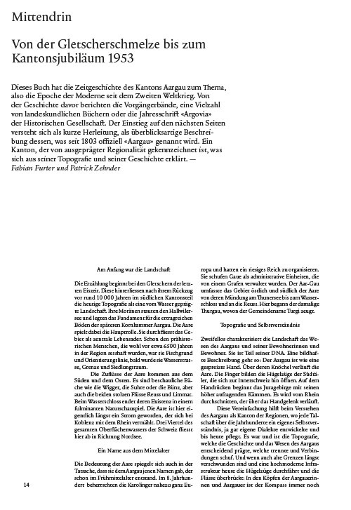Zeitgeschichte Aargau 1950-2000