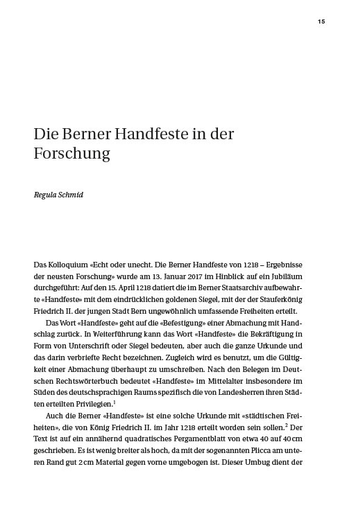 Die Berner Handfeste