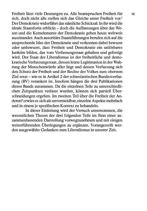 Freiheit in der Demokratie