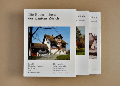 Die Bauernhäuser des Kantons Zürich. Bände 1 bis 3